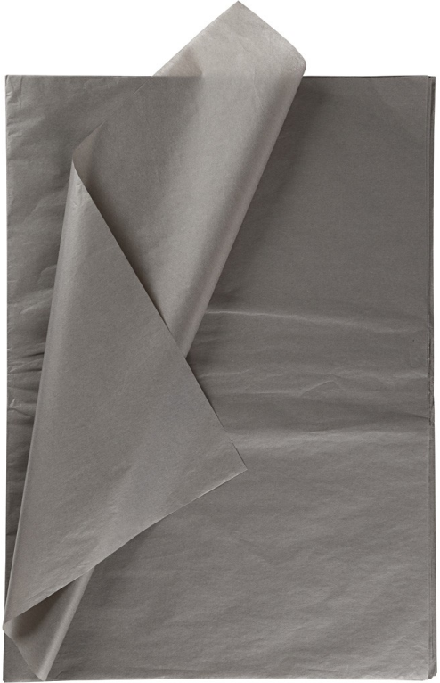 CC Tissue paper, dark grey, 50x70 cm, 14 g, 10 sheet/ 1 pack iHobby