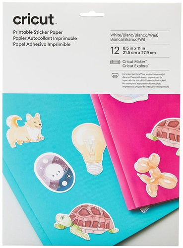 Cricut Printbaar Sticker Papier A4 Wit 12 stuks