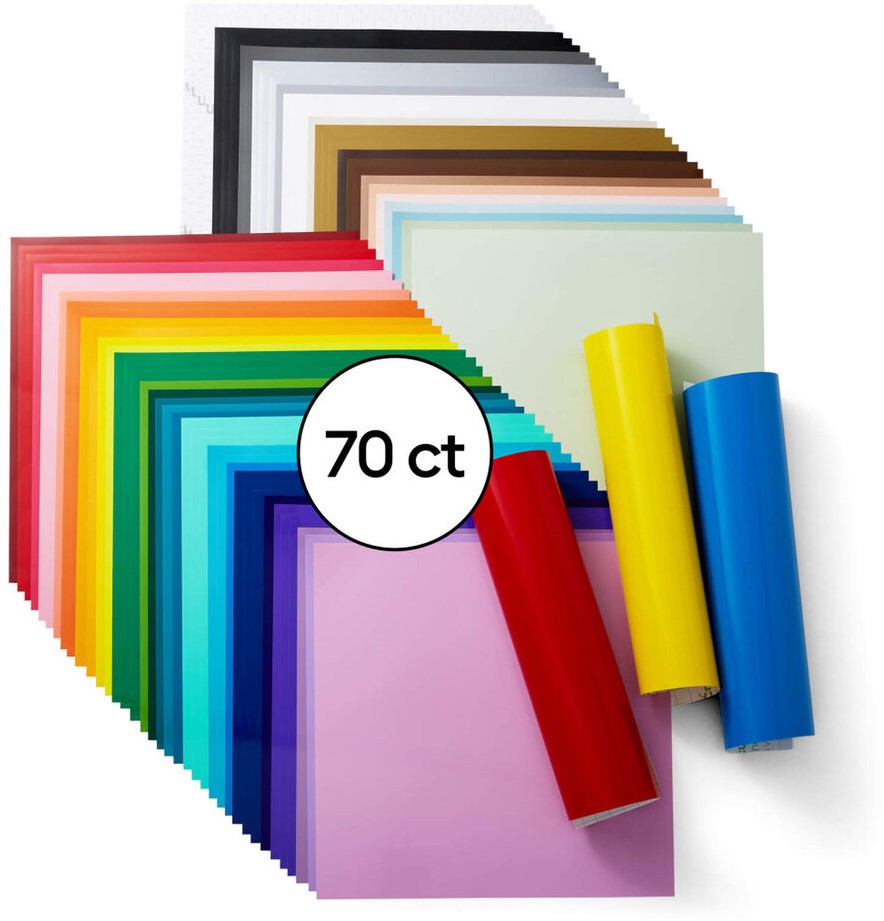 Cricut Premium Vinyl 30,5x30,5 cm Variety Sampler iHobby