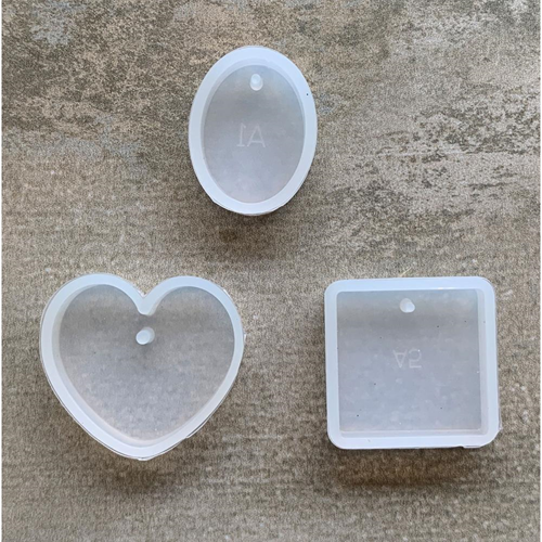 Silicone Resin Mold Jewelry Pendants 3 pieces-2