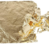 CC Imitatie Bladmetaal Goud 16x16  cm