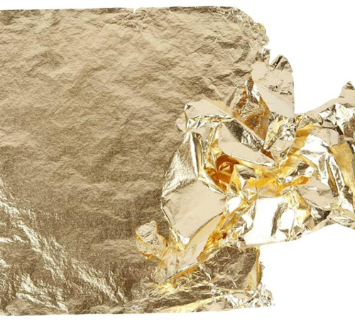 CC Imitatie Bladmetaal Goud 16x16  cm