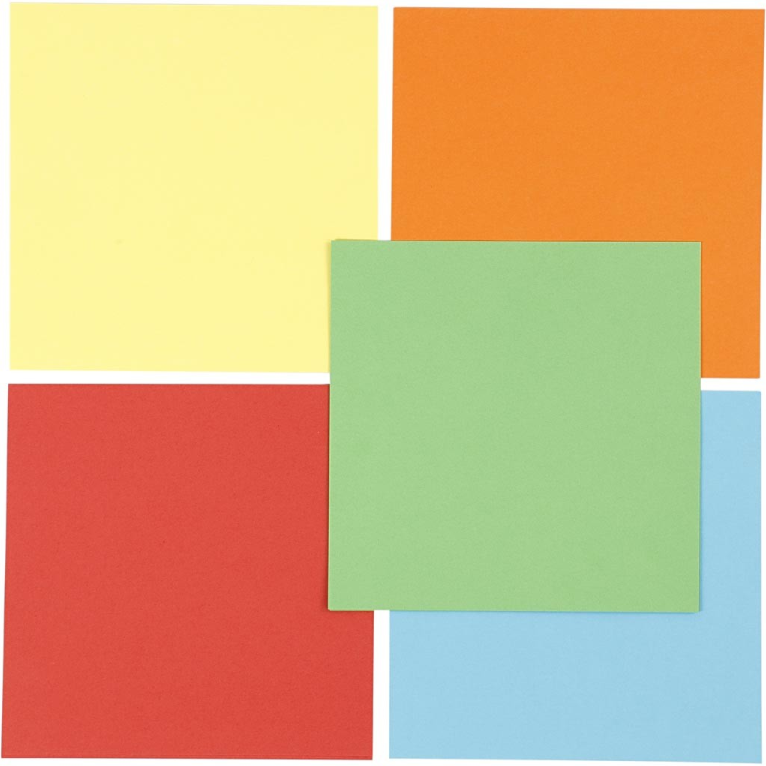 CC Origami Paper, size 15x15 cm, 80 g, 5x10 sheet/ 1 pack iHobby