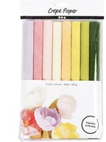 CC Crêpepapier Pastel Tinten 8 stuks 25x60 cm-2