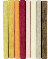 CC Crepe Paper, mute colours, 25x60 cm, Crêpe ratio: 180%, 105 g, 8 sheet/ 1 pack