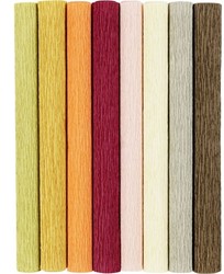 CC Crêpepapier Warme Tinten 8 stuks 25x60 cm