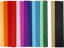 CC Krepppapier-Set Mehrfarbig 50x250 cm 15-teilig