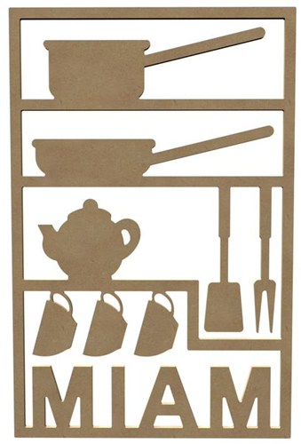 Gomille MDF Plaat Keuken Theepot 58 cm