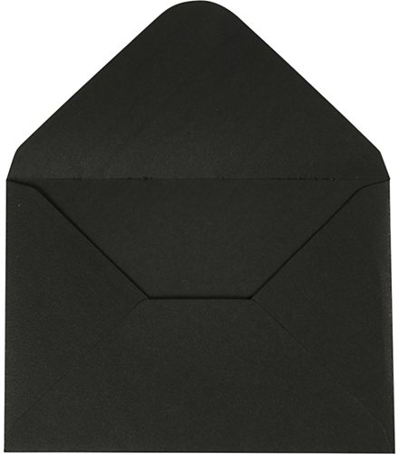 Happy Moments Enveloppen 11,5x16 cm Zwart 10 stuks