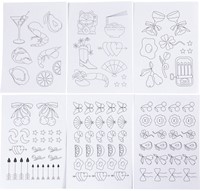 CC Wateroplosbare Borduurvellen Decoratieve Dessins A5 6 vel-3