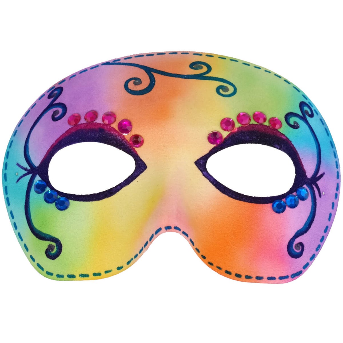 Aquarel Masker voor Carnaval