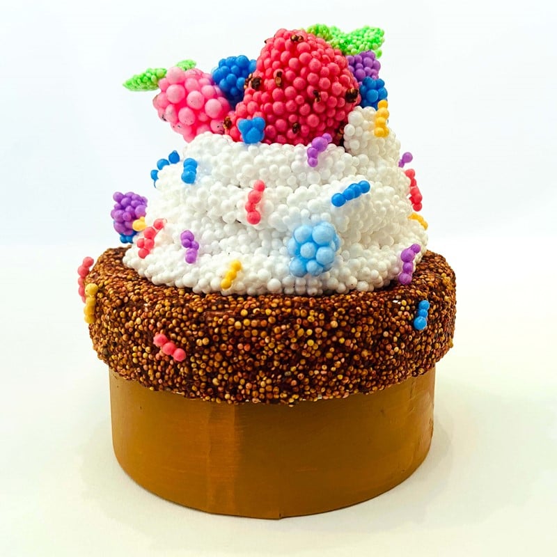 Cupcake met 3 soorten Foam Clay