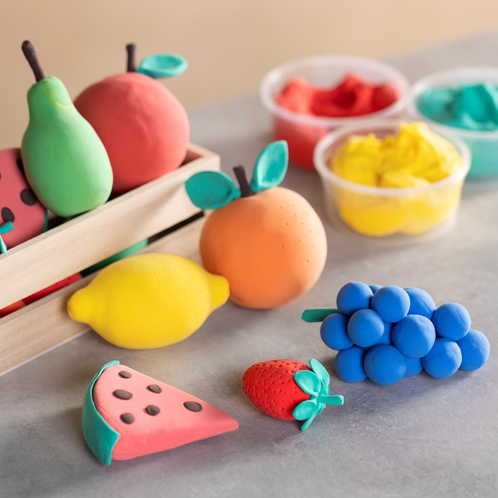 Silk Clay Groenten en Fruit voor de speelkeuken