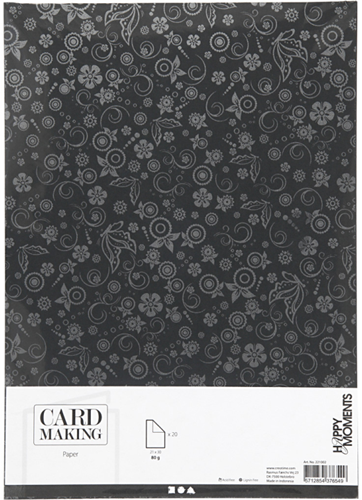 CC Paper, black, A4, 210x297 mm, 80 g, 20 sheet/ 1 pack-2