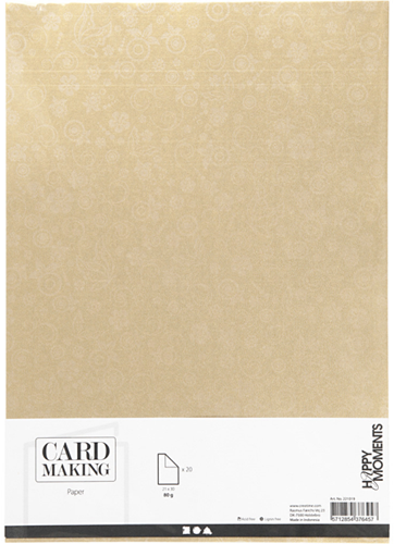 Glanzend Papier 80 gr A4 Goud 20 vel-2