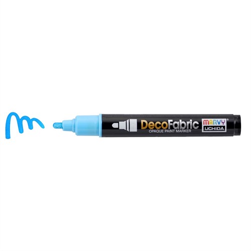 Marvy Uchida Deco Fabric Marker Light Blue