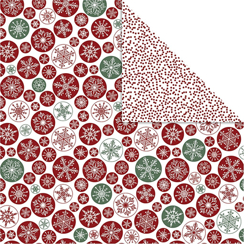 Design Paper Ice Crystals and Dots