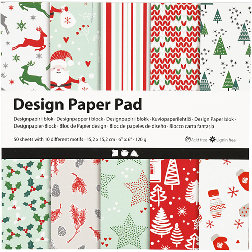 CC Design Papier Blok 15,2x15,2 cm 50 vel