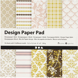 CC Design Papier Blok 15,2x15,2 cm 50 vel