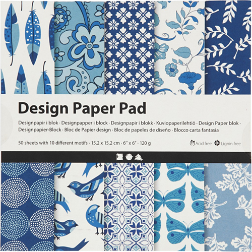 CC Design Papier Blok 15,2x15,2 cm 50 vel
