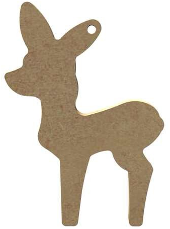 MDF Figuur Ree 10 cm