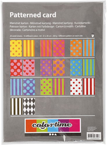Colortime Karton Bedrukt A4 20 vel-3