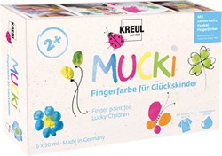 Kreul Mucki Finger Paint Set 6x50 ml Fortune