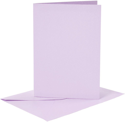 CC Kaarten & Enveloppen 10,5x15 cm Lichtpaars stuks
