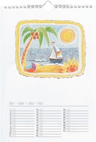 Folia DIY-Wandkalender 17 x 24 cm, Weiß-2