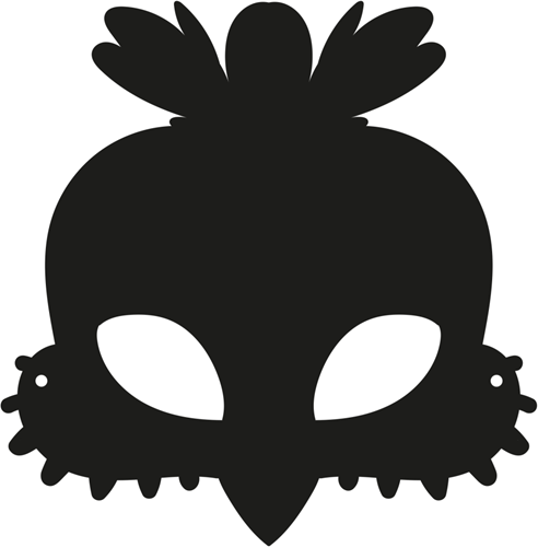 SET OF 6 SCRATCH MASKS - BIRDS AND ANIMALS -2