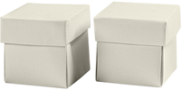 Faltschachtel 5,5x5,5 cm Cremeweiß 10 Stück