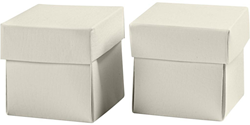 Faltschachtel 5,5x5,5 cm Cremeweiß 10 Stück