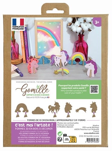 Gomille MDF Figuren Set Unicorn