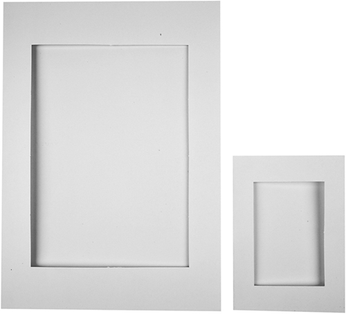 CC Passepartout Lijsten met achterkant A4 en A6, 230 gr Wit-3