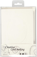 CC Passepartout Card, off-white, oval, card size 10,5x15 cm, envelope size 11,5x16,5 cm, 10 set/ 1 pack-3