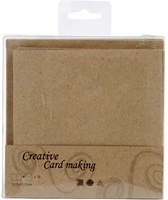 CC Karten & Umschläge 12,5x12,5 cm Natur 10 Stück-3
