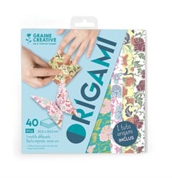GC Origamipapier Set 20x20 cm 40 vel - Pastel Vlinders