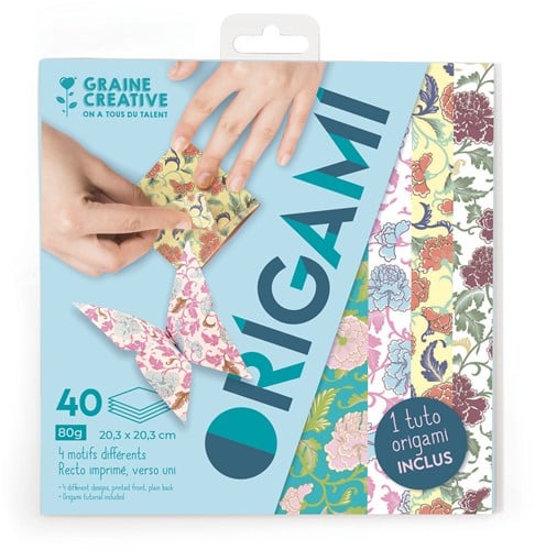 GC Origamipapier Set 20x20 cm 40 vel - Pastel Vlinders