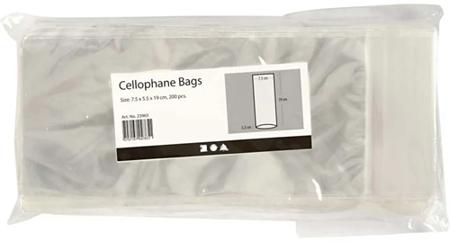 CC Cellofaan Zakjes Staand 7,5x5,5 cm 200 stuks-2