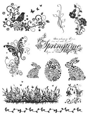 Viva Decor Silicone Stamps Spring & Easter 14x18 cm