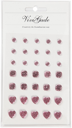 Vivi Gade Rhinestones 6-10 mm Light Pink 35 pieces-2
