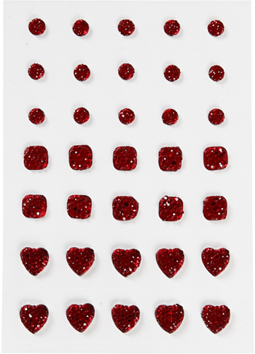 Vivi Gade Strasstenen 6-10 mm Rood 35 stuks