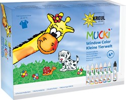 Mucki Fensterfarben-Set 7x29 ml Wildtiere