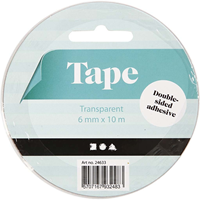 CC Dubbelzijdig Klevende Tape 6mm 10m-2