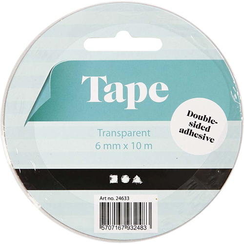CC Dubbelzijdig Klevende Tape 6mm 10m-2