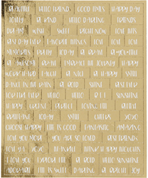 CC Stickers Teksten Goud 10x11,5 Goud 4 stuks