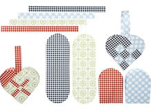 Vivi Gade Woven Hearts 14.5x10 cm London 4 pieces