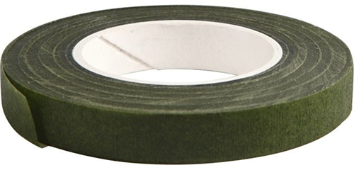 CC Floral Tape, dark green, W: 12 mm, 27 m/ 1 roll