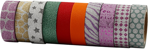 CC Masking Tape Set 10x6 m Glitter Patroon