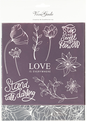 CC Deco Folie 15x15 cm Bloemen 2 stuks